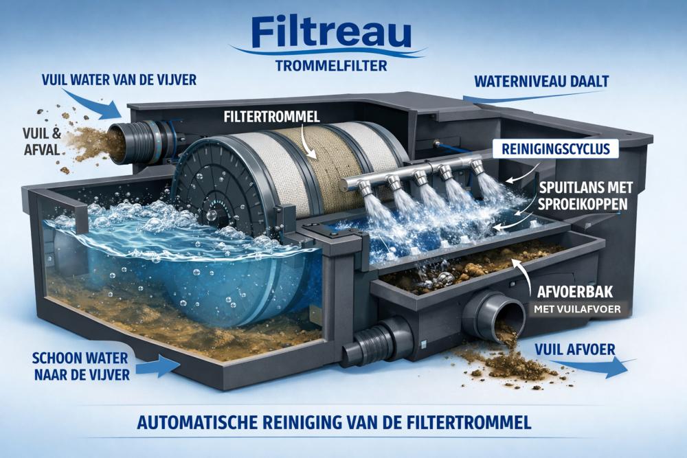 Werking Filtreau Trommelfilter