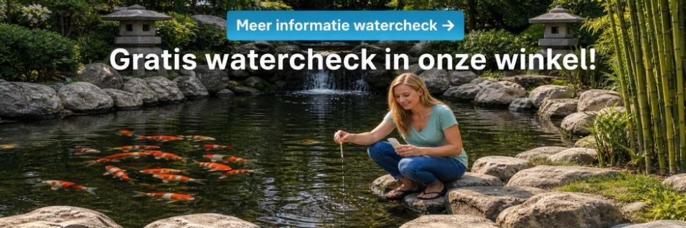 Gratis vijverwatertest bij de Firma Daru-Koi in Sprundel. Het beste vijvercentrum.nl van Nederland