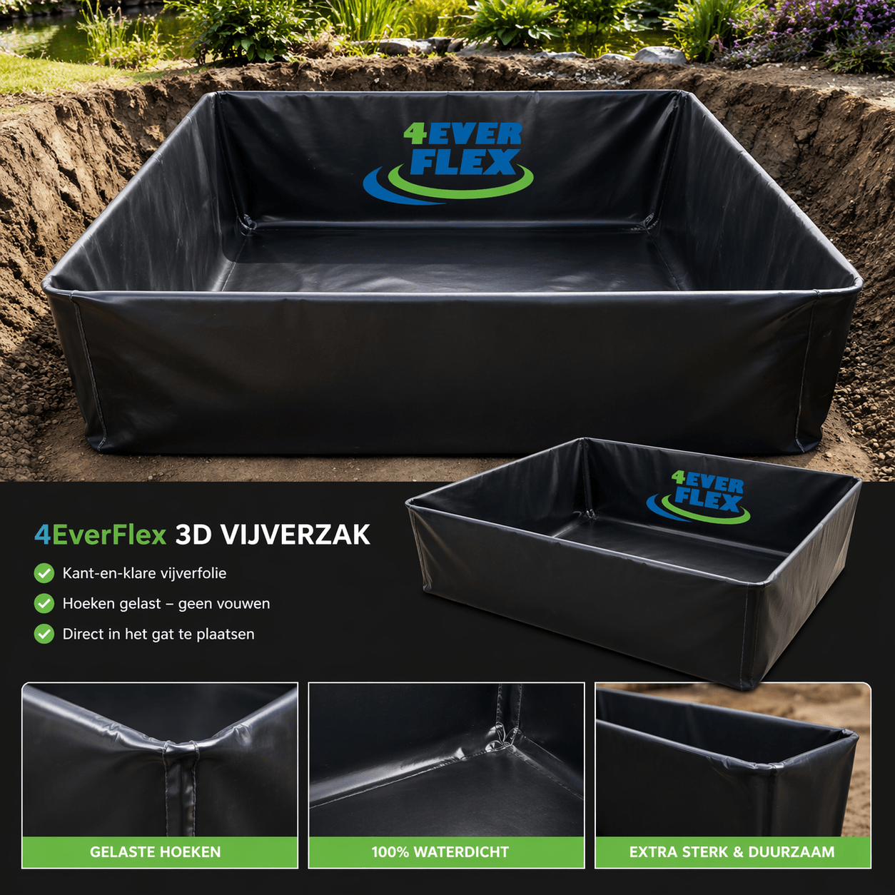 4EverFlex 3D zak Epdm vijverfolie