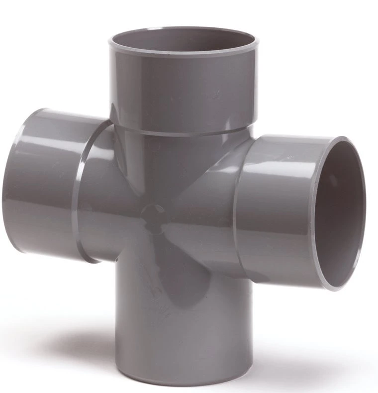 pvc lage druk dubbele t-stukken
