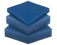 Filterschuim 50 x 50 x 5 cm blauw Grof