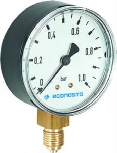Manometer staal omkasting