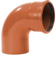 PVC BOCHT AFVOER 88 GRADEN MANCHET X SPIE 600 MM
