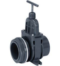 VDL schuifafsluiter 50 mm met doorvoer