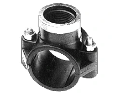 Aanboorzadel PP met RVS ring 32 mm x 1"