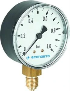 Manometer staal omkasting