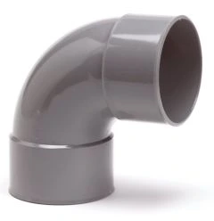 PVC BOCHT AFVOER 88 GRADEN 2X LIJM 90 MM