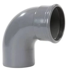 PVC BOCHT AFVOER 88 GRADEN MANCHET X SPIE 400 MM