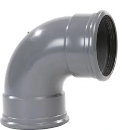 PVC BOCHT AFVOER 88 GRADEN 160 MM MANCHET
