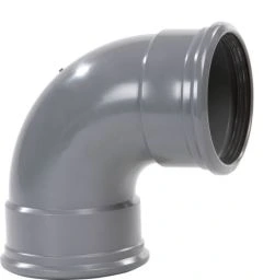 PVC BOCHT AFVOER 88 GRADEN 50 MM MANCHET