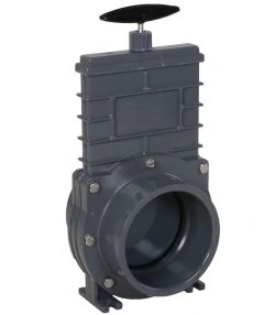Valterra 110 mm schuifkraan-kunststof schuif (RVS 304 spindel)