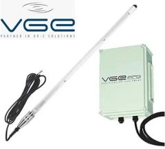 VGE PRO inox dompel uv-c 325 watt Amalgaam set