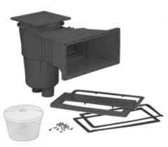 Wandskimmer Astralpool ABS antraciet brede mond 17,5 liter