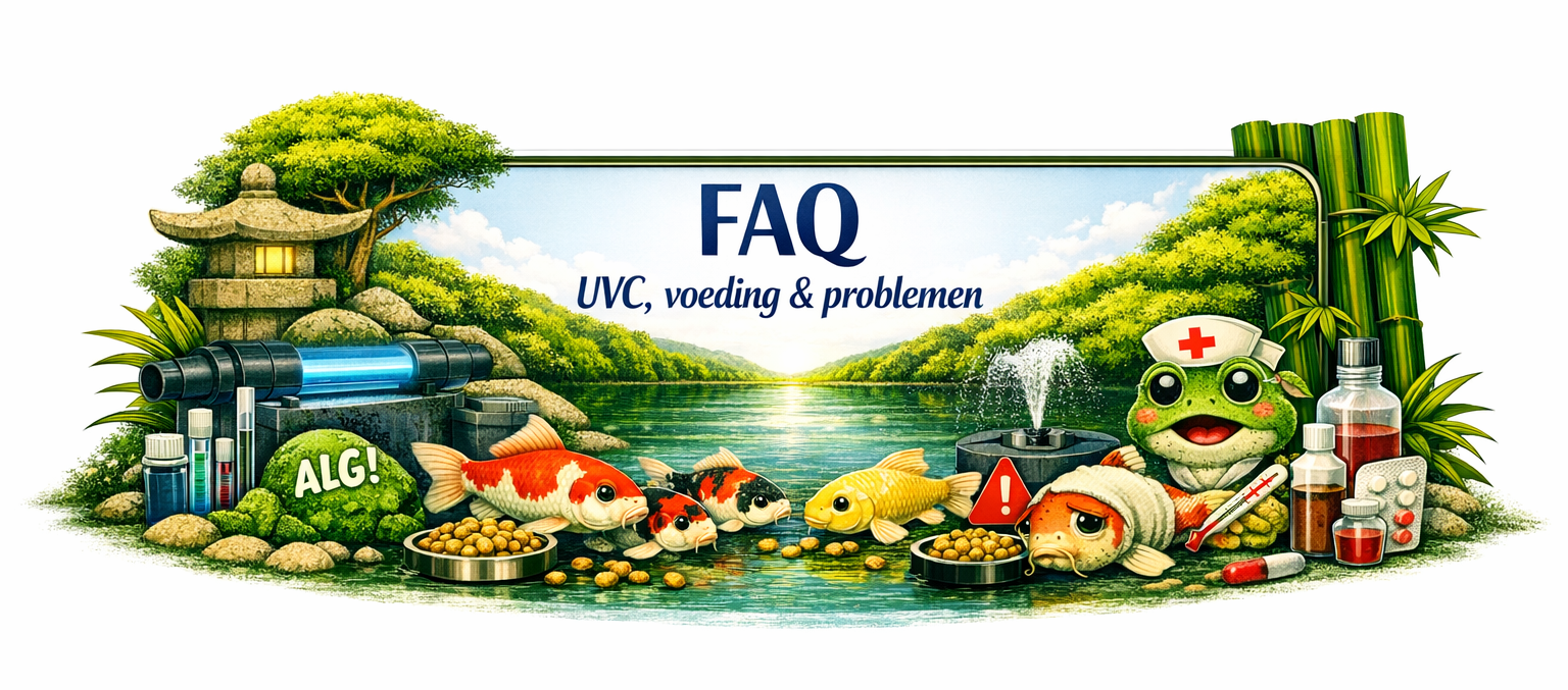 FAQ - UVC, filters, pompen, beluchting & problemen-oplossingen