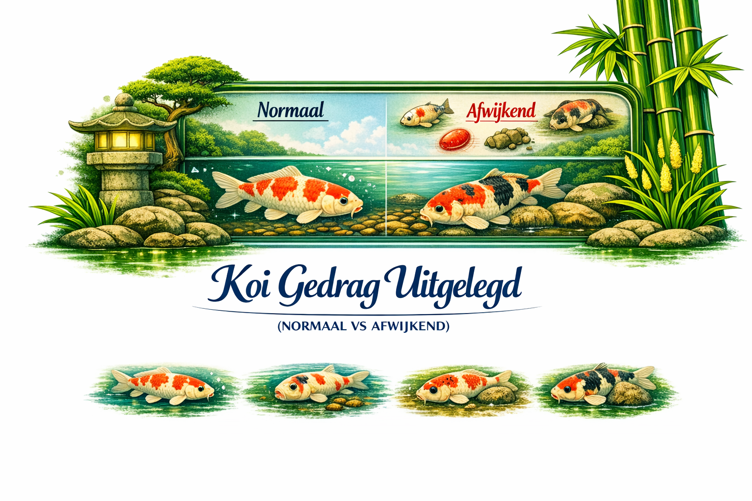 Koi gedrag uitgelegd (normaal vs afwijkend)
