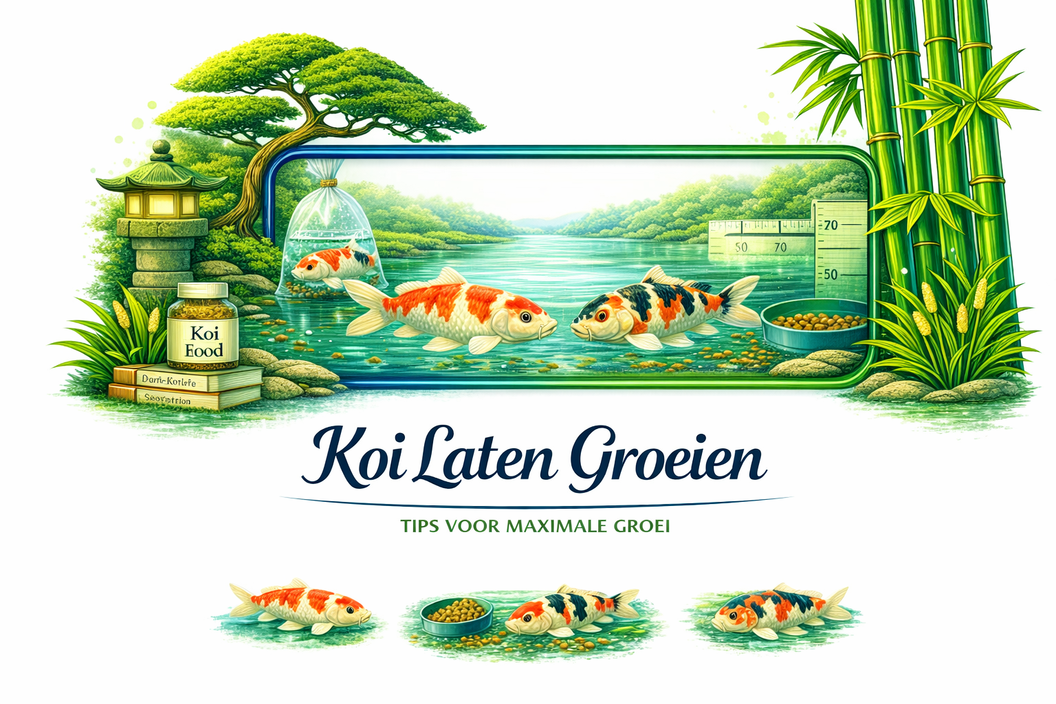 Koi laten groeien: tips voor maximale groei