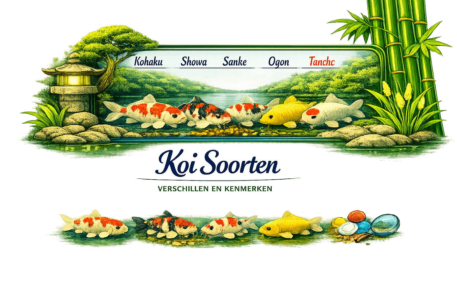 Koi soorten verschillen en kenmerken