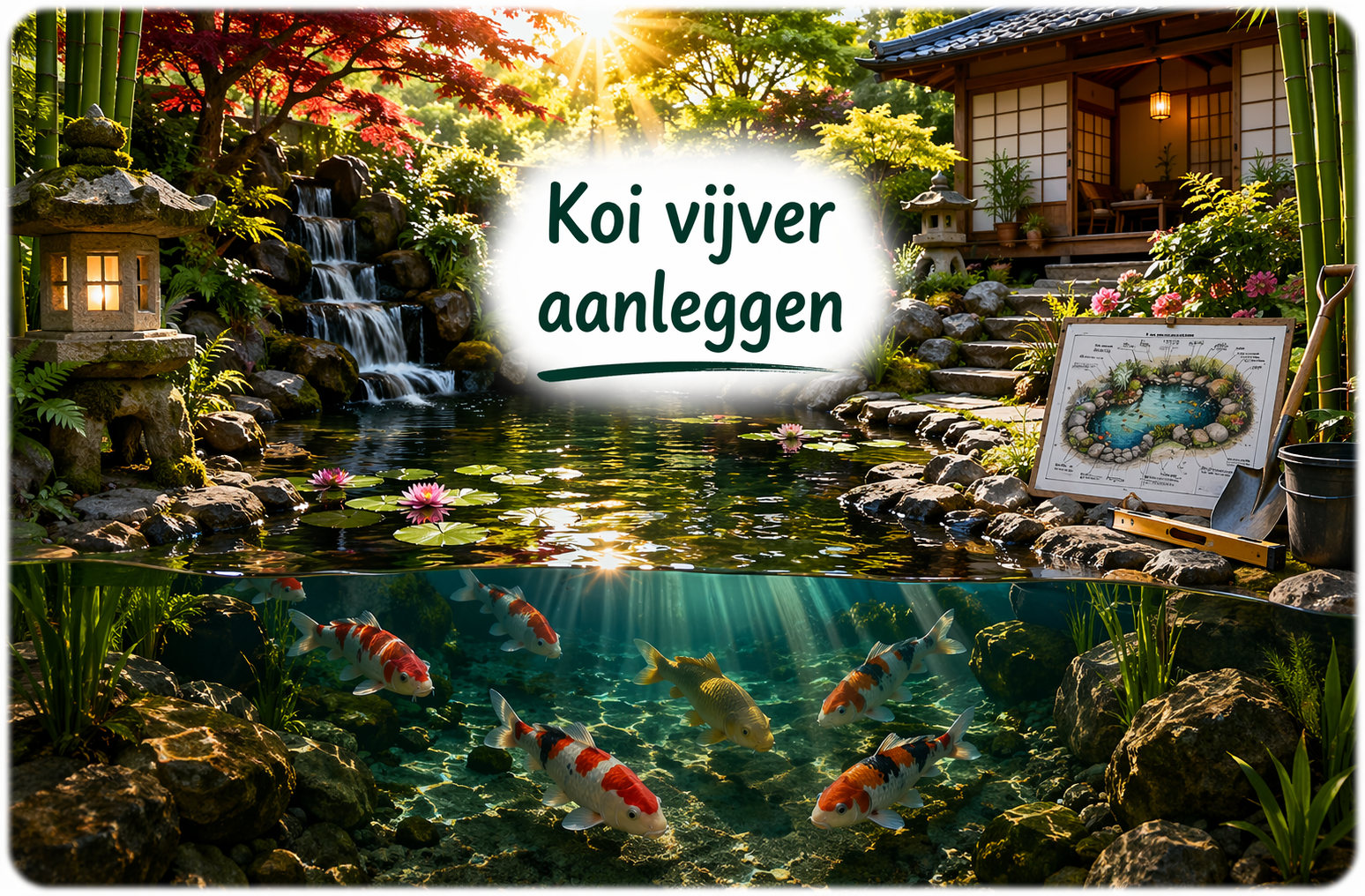 Koi vijver aanleggen