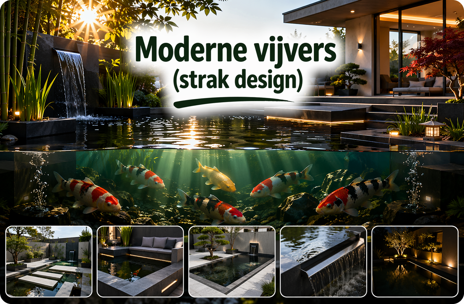 Moderne vijvers (strak design)