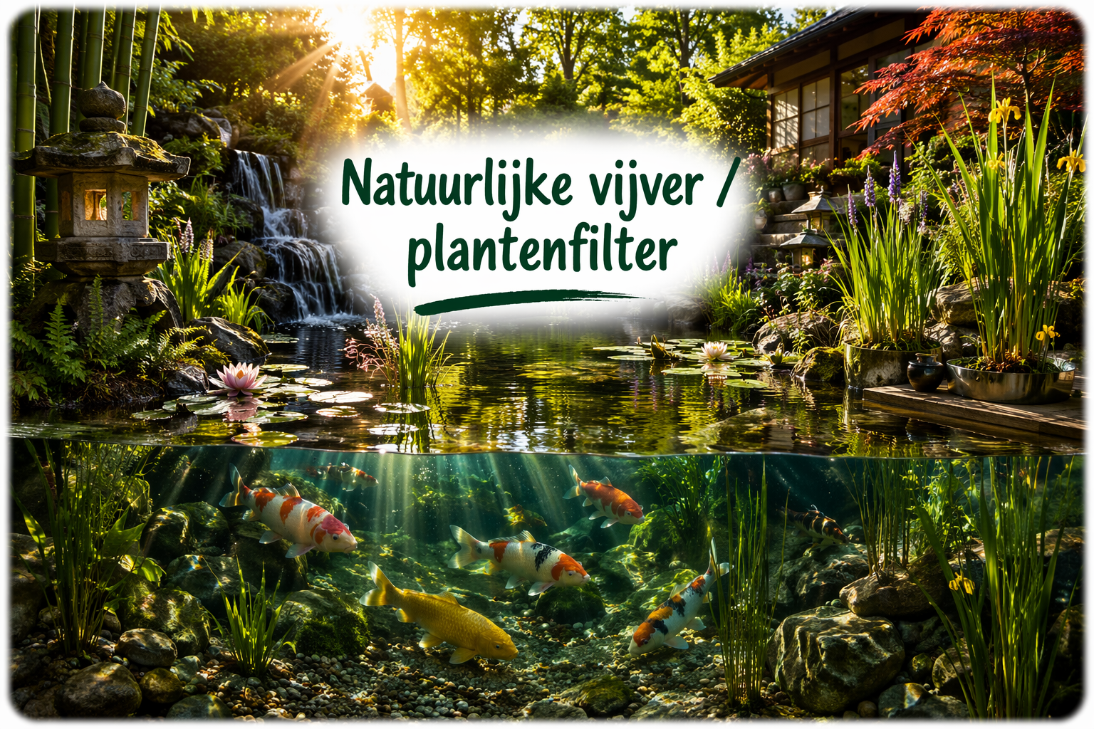 Natuurlijke vijver / plantenfilter