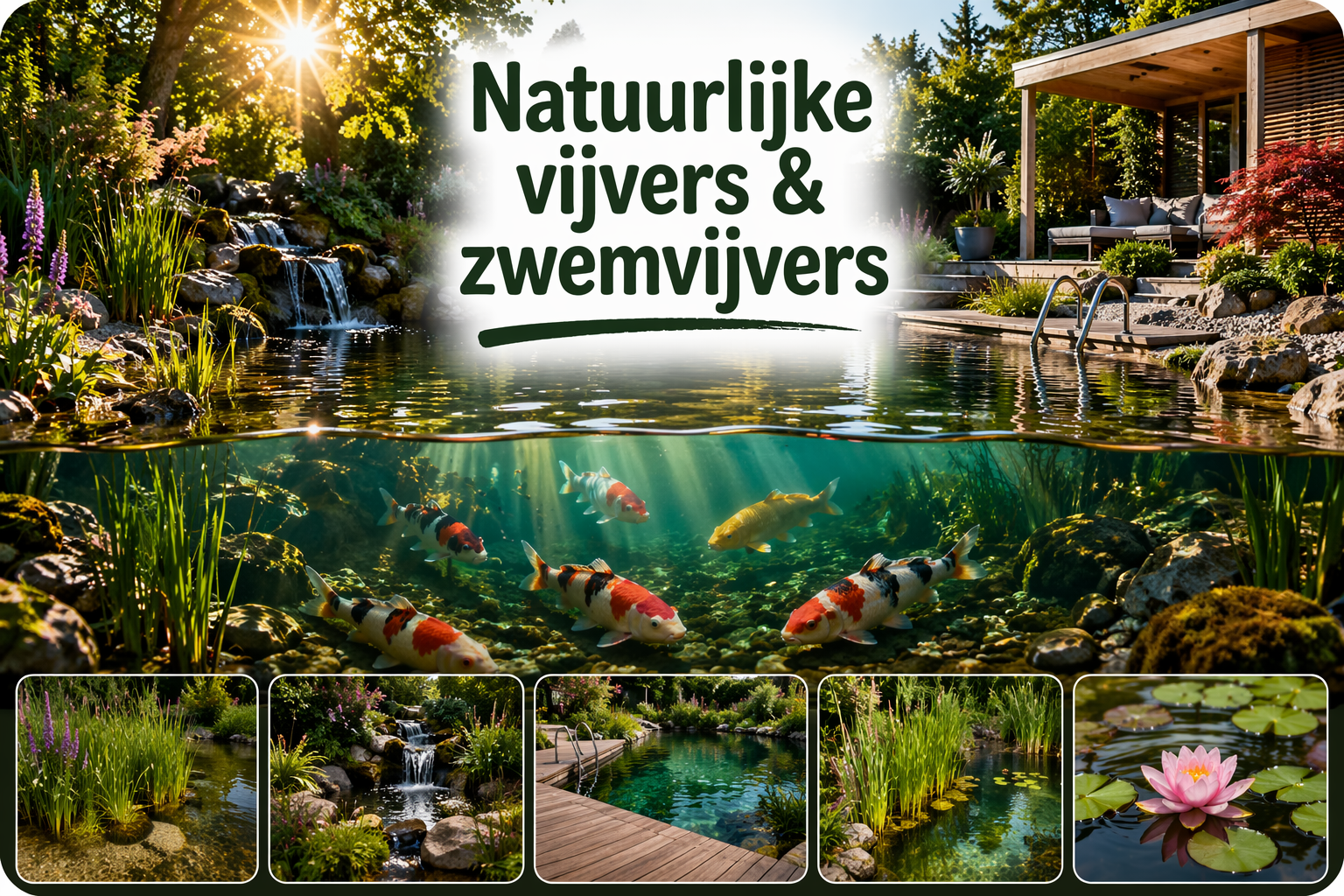 Natuurlijke vijvers & zwemvijvers