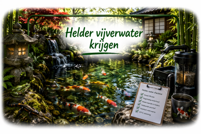 Helder vijverwater krijgen