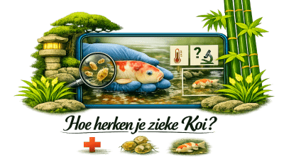 Hoe herken je zieke koi?