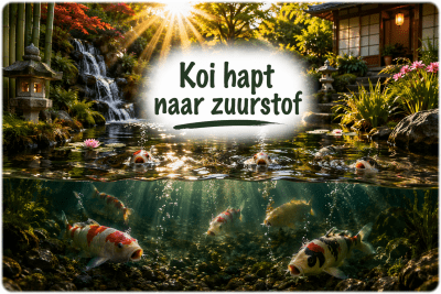 Koi hapt naar zuurstof
