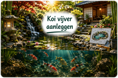 Koi vijver aanleggen