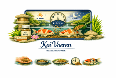 Koi voeren: hoeveel en wanneer?