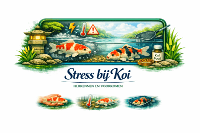 Stress bij koi herkennen en voorkomen