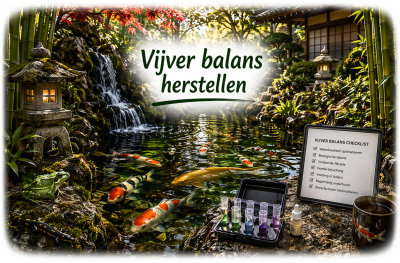 Vijver balans herstellen