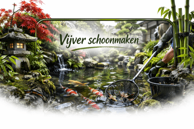 Vijver schoonmaken