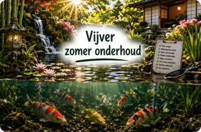 Vijver zomer onderhoud