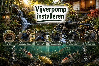 Vijverpomp installeren