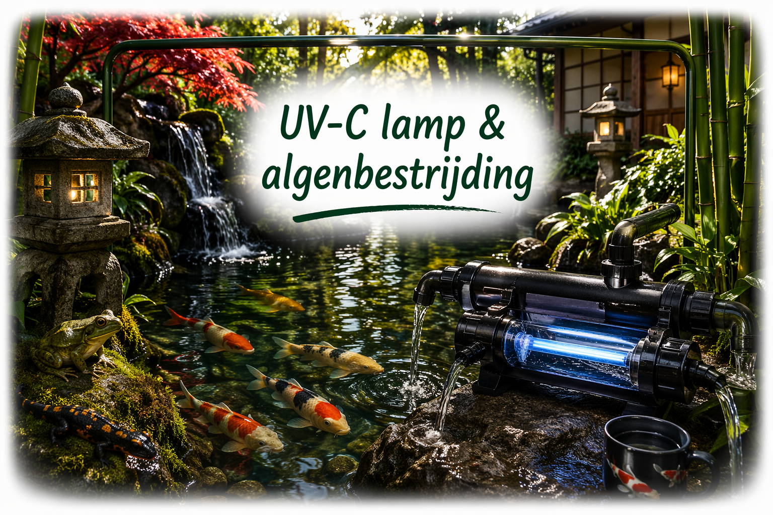 UV-C lamp & algenbestrijding