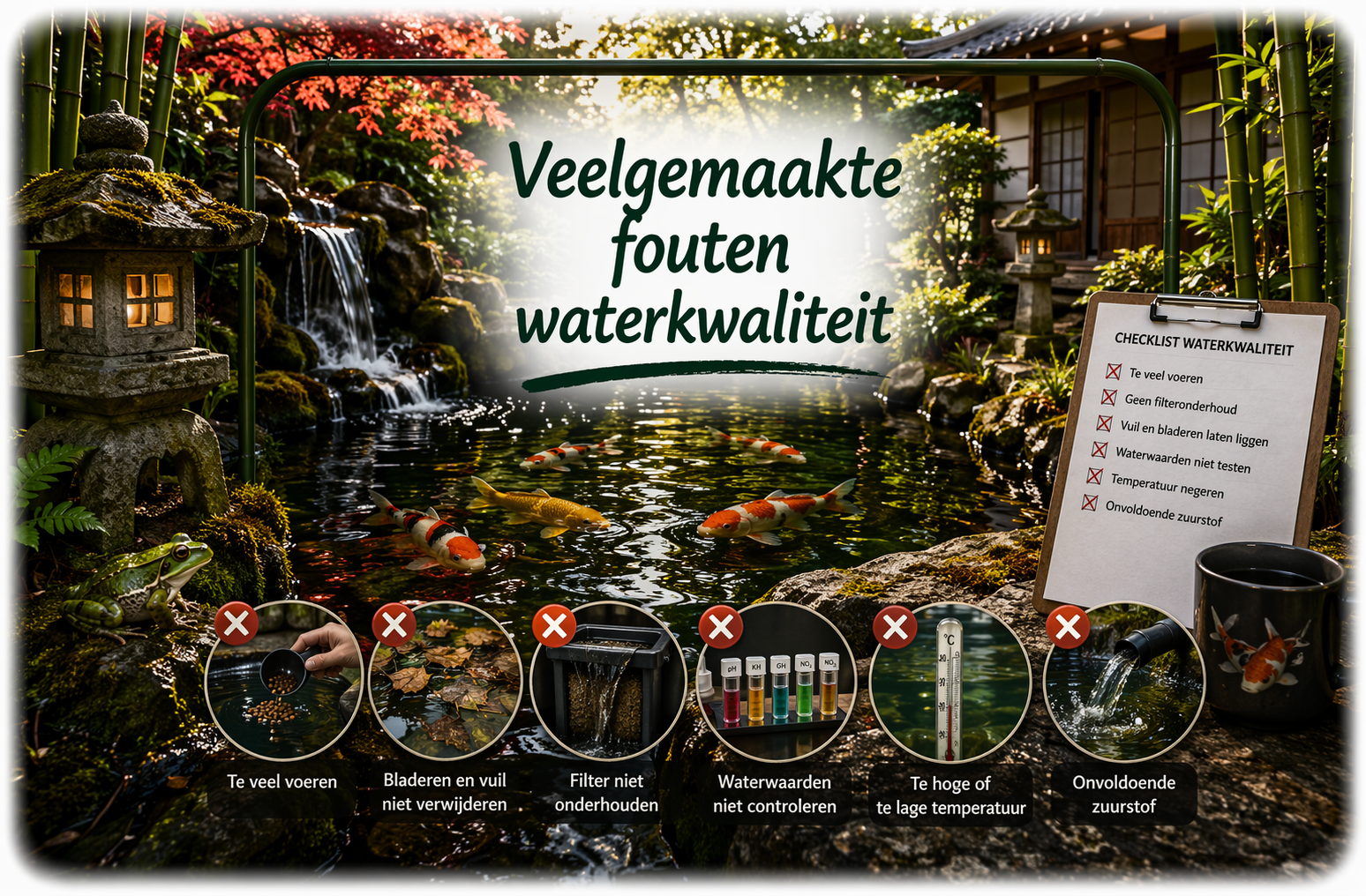 Veelgemaakte fouten waterkwaliteit