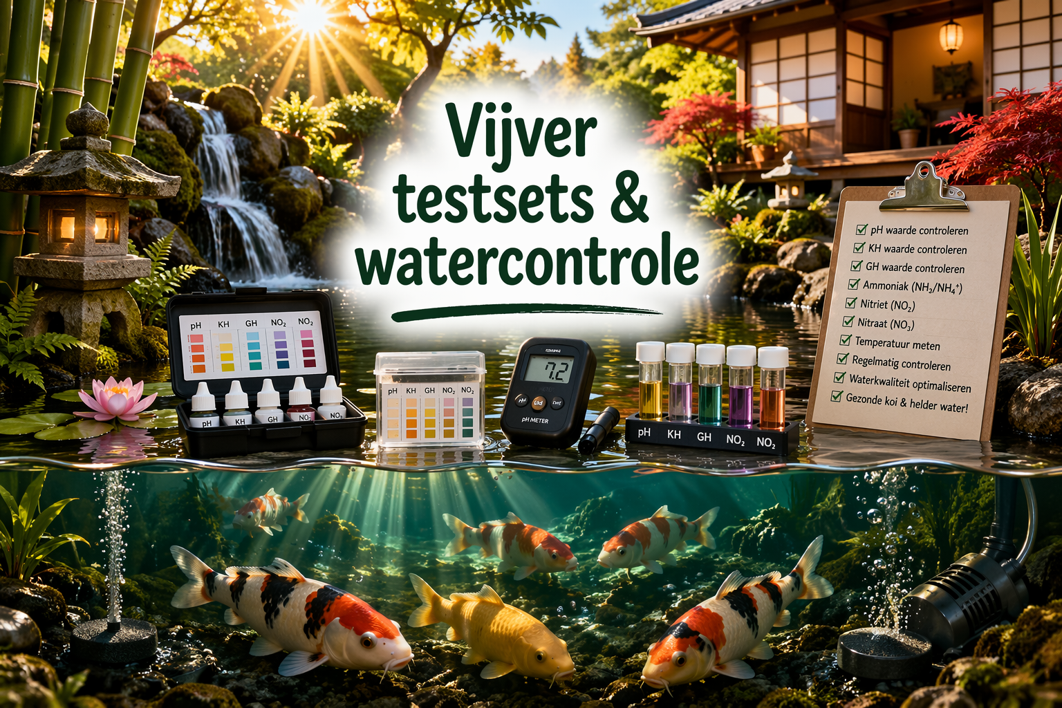 Vijver testsets & watercontrole