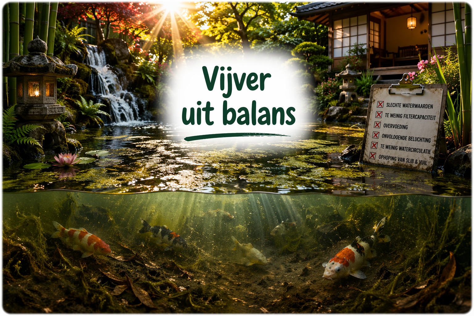 Vijver uit balans