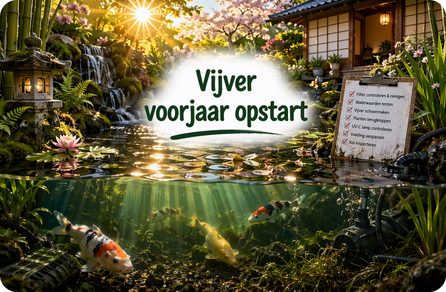 Vijver voorjaar opstart