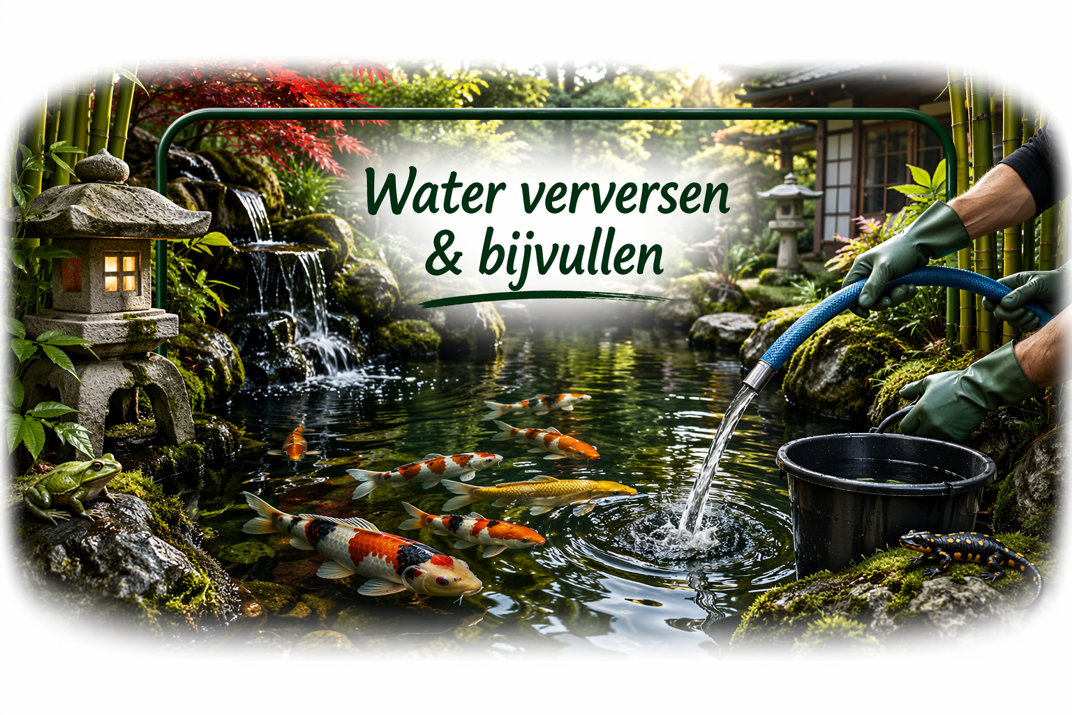 Water verversen & bijvullen
