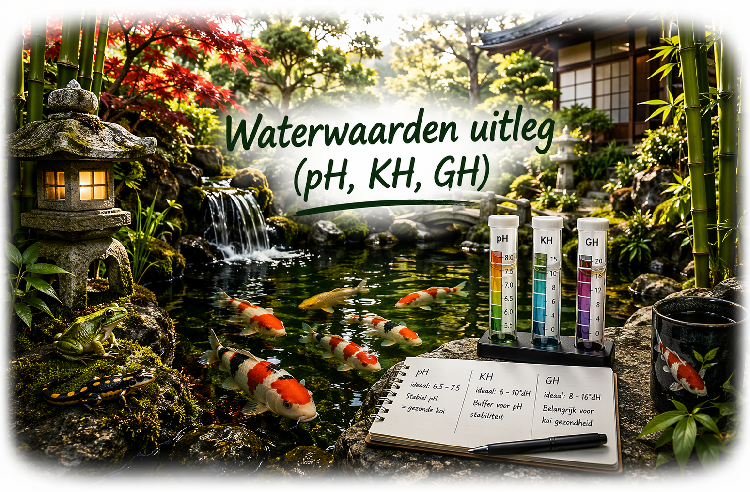 Waterwaarden uitleg (pH, KH, GH)