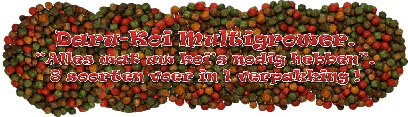 Daru-Koi multigrower uniek en het beste koivoer van Nederland